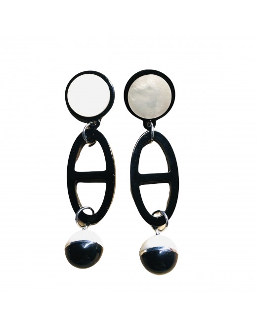 Boucles fantaisie bicolore