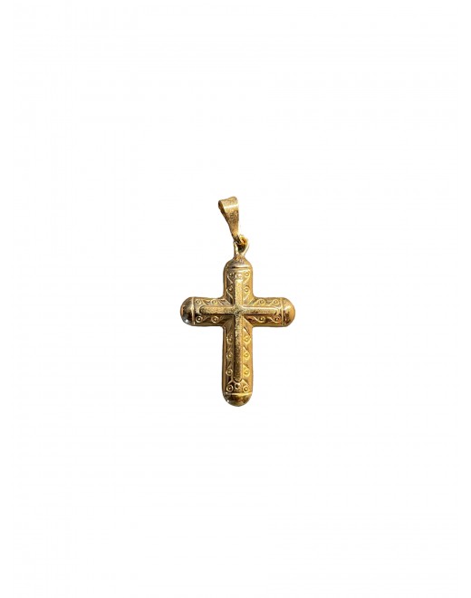 Pendentif en plaqué or GL avec croix