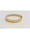 Bracelet jonc en acier inoxydable forme ovale