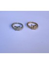 Bague réglable en acier inoxydable avec papillon