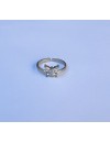 Bague réglable en acier inoxydable avec papillon