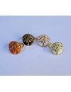 Bague réglable en acier inoxydable avec arbre de vie
