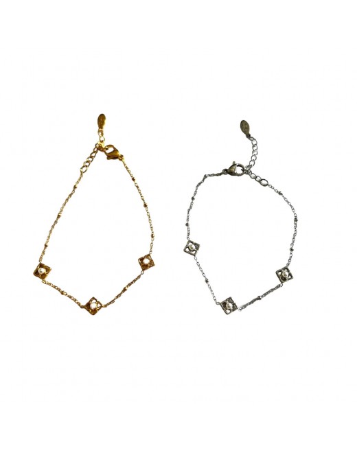 Bracelet fin réglable en acier inoxydable