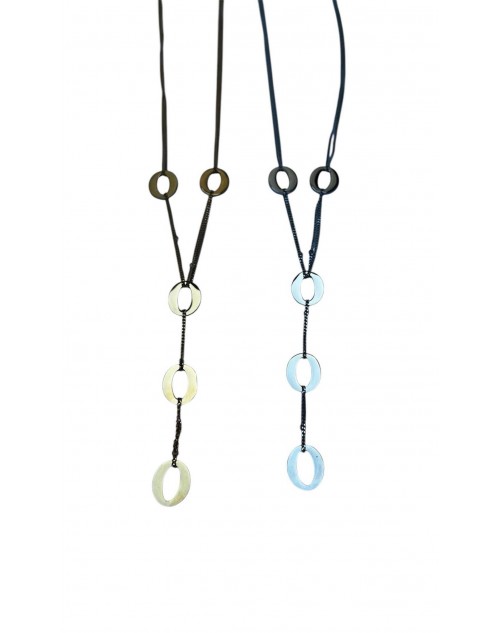 Collier en acier inoxydable avec maille tendance