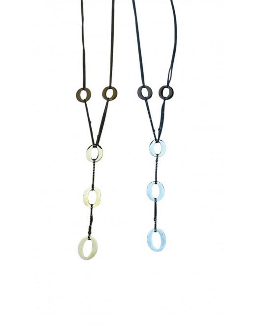 Collier en acier inoxydable avec maille tendance