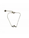Bracelet en acier inoxydable avec perles fines